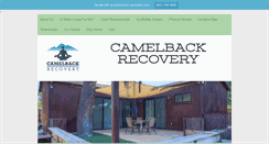 Desktop Screenshot of camelbackrecovery.com
