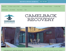 Tablet Screenshot of camelbackrecovery.com